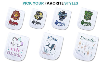MYETCHEY Personalized Baby Burp Cloth - Unique for Boys & Girls- Burp Cloth for Boys or Girls Newborn Gift (photo 4)