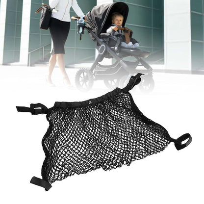 Oreilet Stroller , Adjustable Stroller Storage Bag, Polyester Net Mesh Hanging Bag, Extra Large Storage Space, Caddy (photo 4)