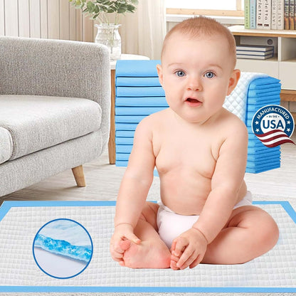 Hyfine Disposable Changing Pad 98 Pack, Waterproof Underpads (photo 4)
