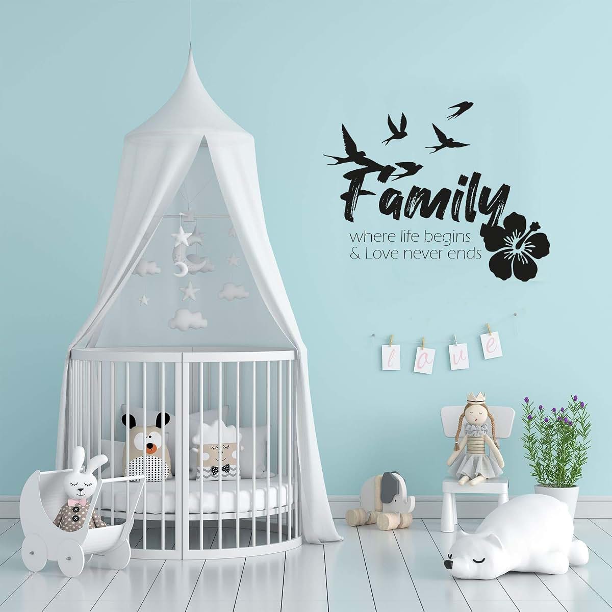 All Things Valuable Family Quote Vinyl Wall Art Decal