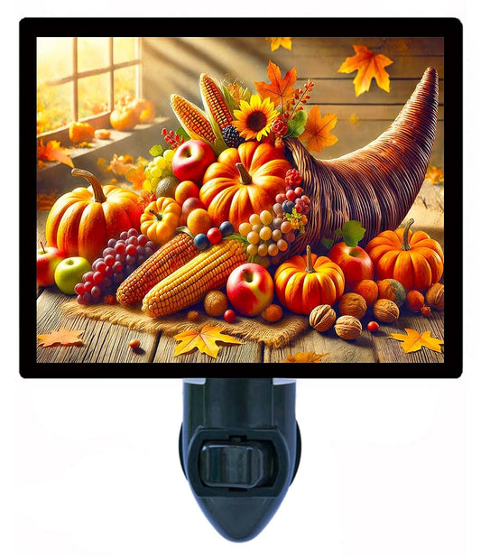 Night Light Designs Bounty of The Season Night Light – Thanksgiving Design