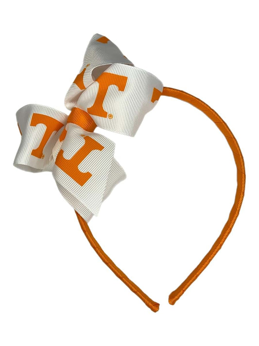 Tennessee Vols Crochet Headband with Junior Bow