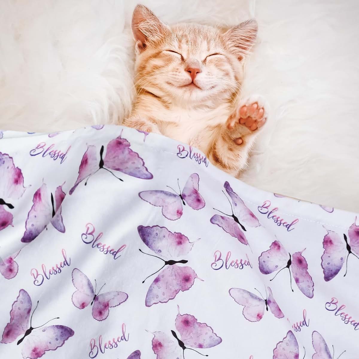 BORITAR Baby Blanket Double‑Layer Minky 30x40 Inch