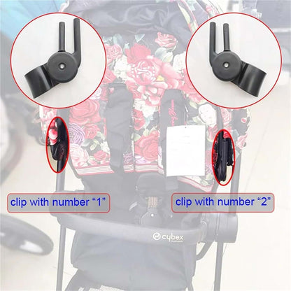 Bingche Stroller Canopy Support Bar Clips for Cybex Priam and Mios (photo 2)