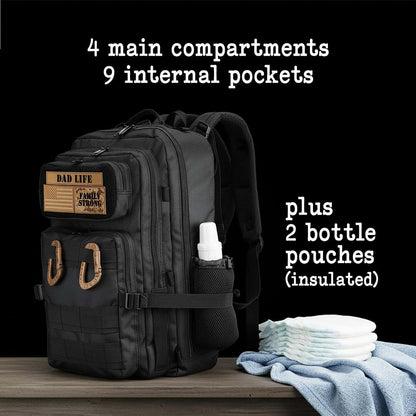 ActiveDoodie Dad Diaper Bag for Men with Dad Life Patches, Changing Pad (photo 3)
