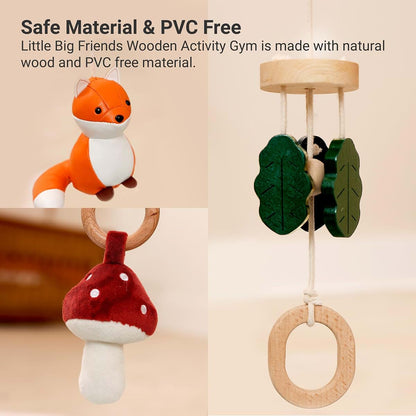 Little Big Friends Wooden Baby Activity Gym – Montessori Play Gym for Babies | Encourages Motor Skills & Sensory (photo 3)