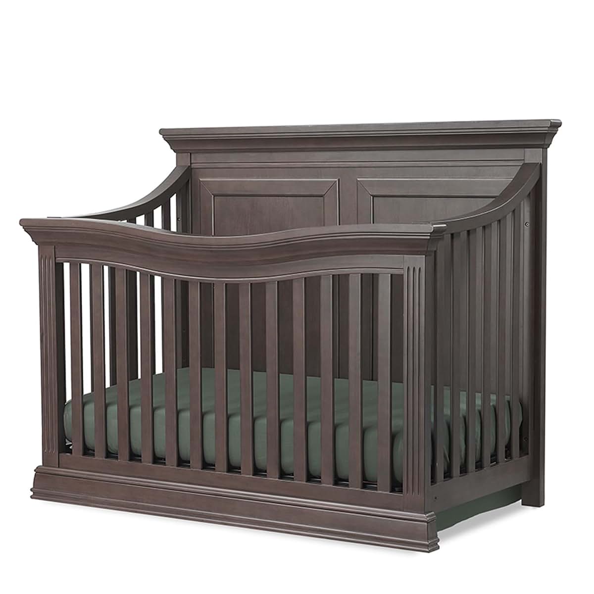 Sorelle Providence 4-in-1 Convertible Crib In Chocolate