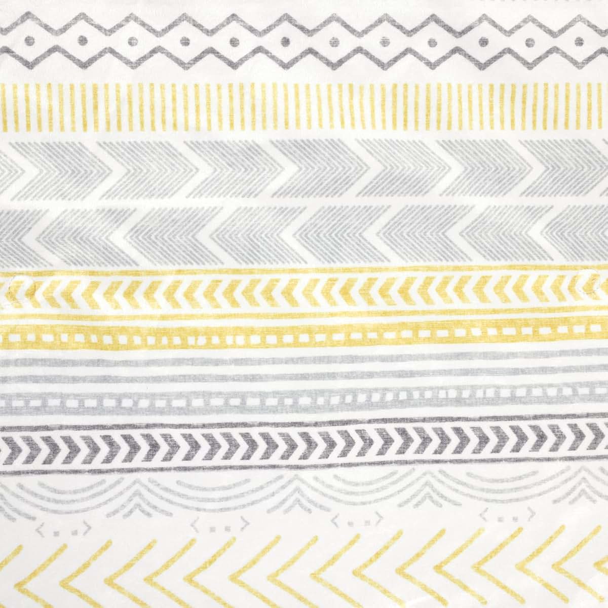 Lush Decor Baby Hygge Geo Reversible Oversized Blanket, 50 X 36, Yellow