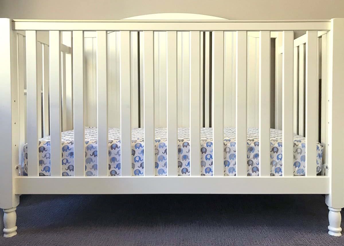 Effe Bebe Vera Elephant 100% Cotton Crib Fitted Sheet - Blue Grey (photo 2)
