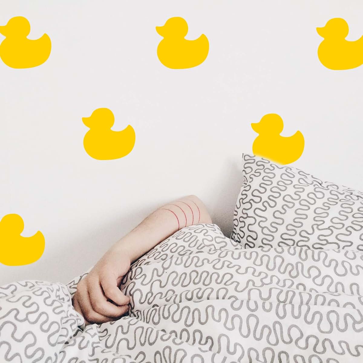 Dycica Little Ducks Vinyl Wall Art Decals - Set of 12