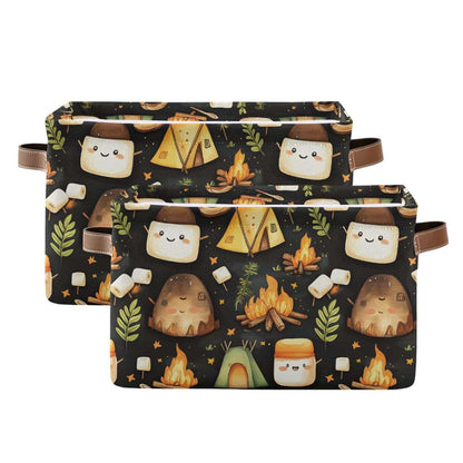 Collapsible Canvas Storage Bins Organizer for Nursery and Home