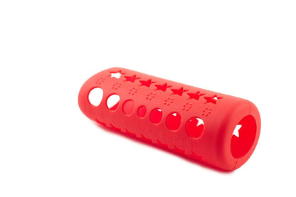 HNR Essentials Silicone Glass Baby Bottle Cover, 2 Pack Red (photo 3)
