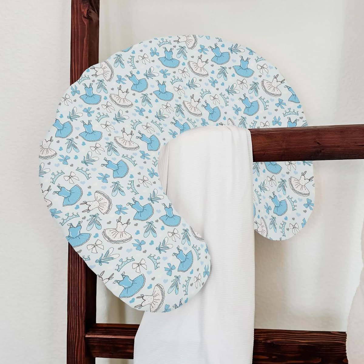 Selgkds Ballet Girl Nursing Pillow Cover In Blue (photo 4)