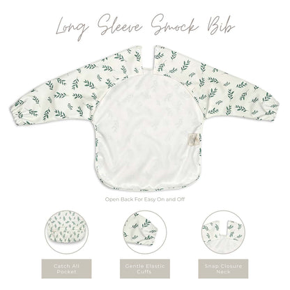 Little Keegs Long Sleeve Baby Bibs - Toddler Art Smock Feeding Baby Apron Eating Shirt Waterproof Wearable Full Sleeved (photo 4)
