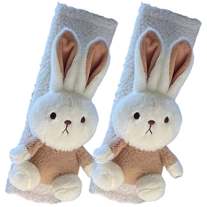 Hbbgdiy Cartoon Bunny Seat Belt Cover Pad 2PCS
