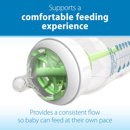 Dr. Brown's Natural Flow Level 2 Baby Bottle Nipple, Medium Flow, 6 Pack