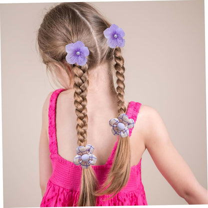 Wyjbdwkzs 40-Piece Toddler Floral Hair Tie Set (photo 3)