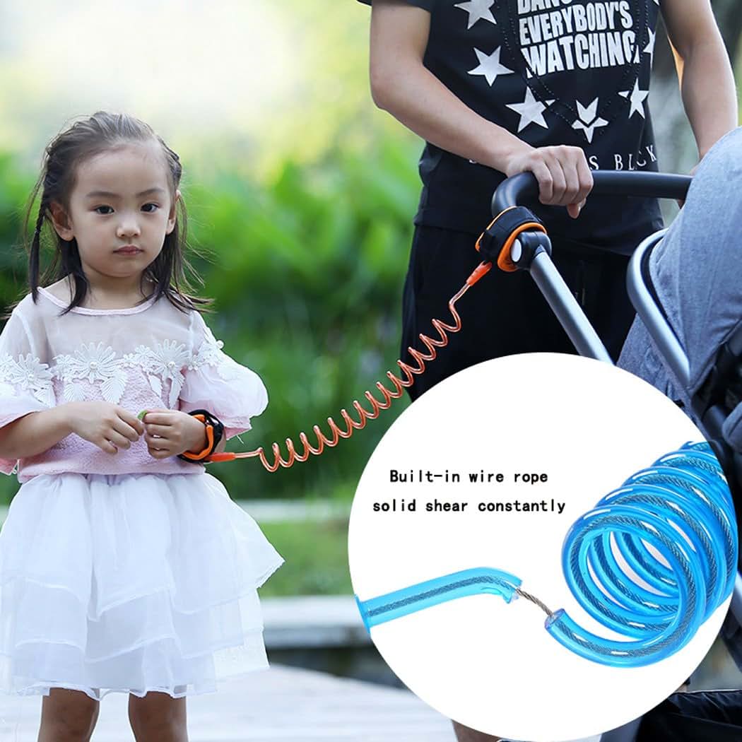 Hillento Baby Child Anti Lost Safety Wrist Link Harness Strap Rope Leash - Orange (photo 4)