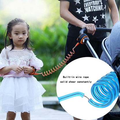 Hillento Baby Child Anti Lost Safety Wrist Link Harness Strap Rope Leash - Orange (photo 4)