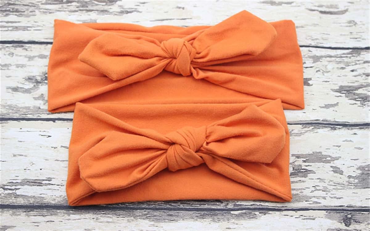 Sjiao Mommy And Me Headband Set In Orange (photo 2)