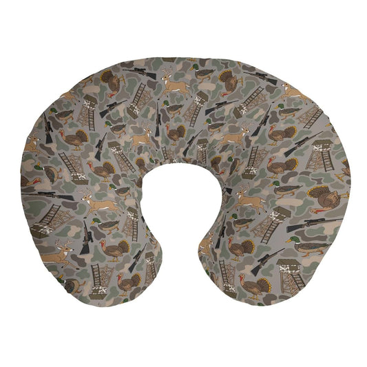 Cstdyfrv Vintage Hunting Animals Nursing Pillow Covers Hunting Mallard Duck Deer Turkey Nursing Cover for Breastfeeding