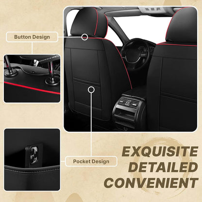 Nissan Compatible Seat Covers with Waterproof Leather (2 Front)