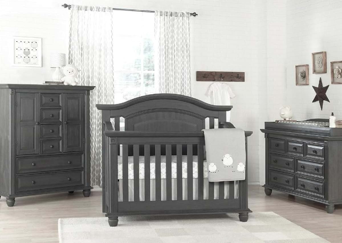 Oxford Baby London Lane Changing Topper in Arctic Gray