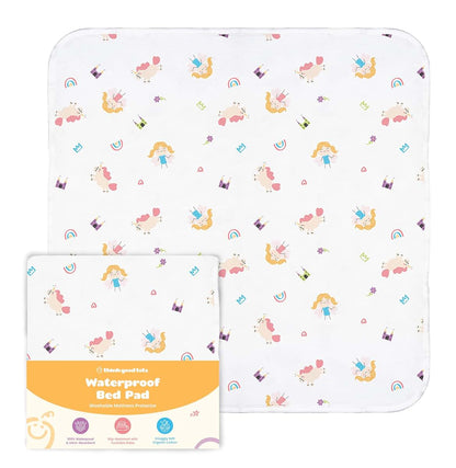 Think Good Tots Washable Potty Training Bed Pads, Twin