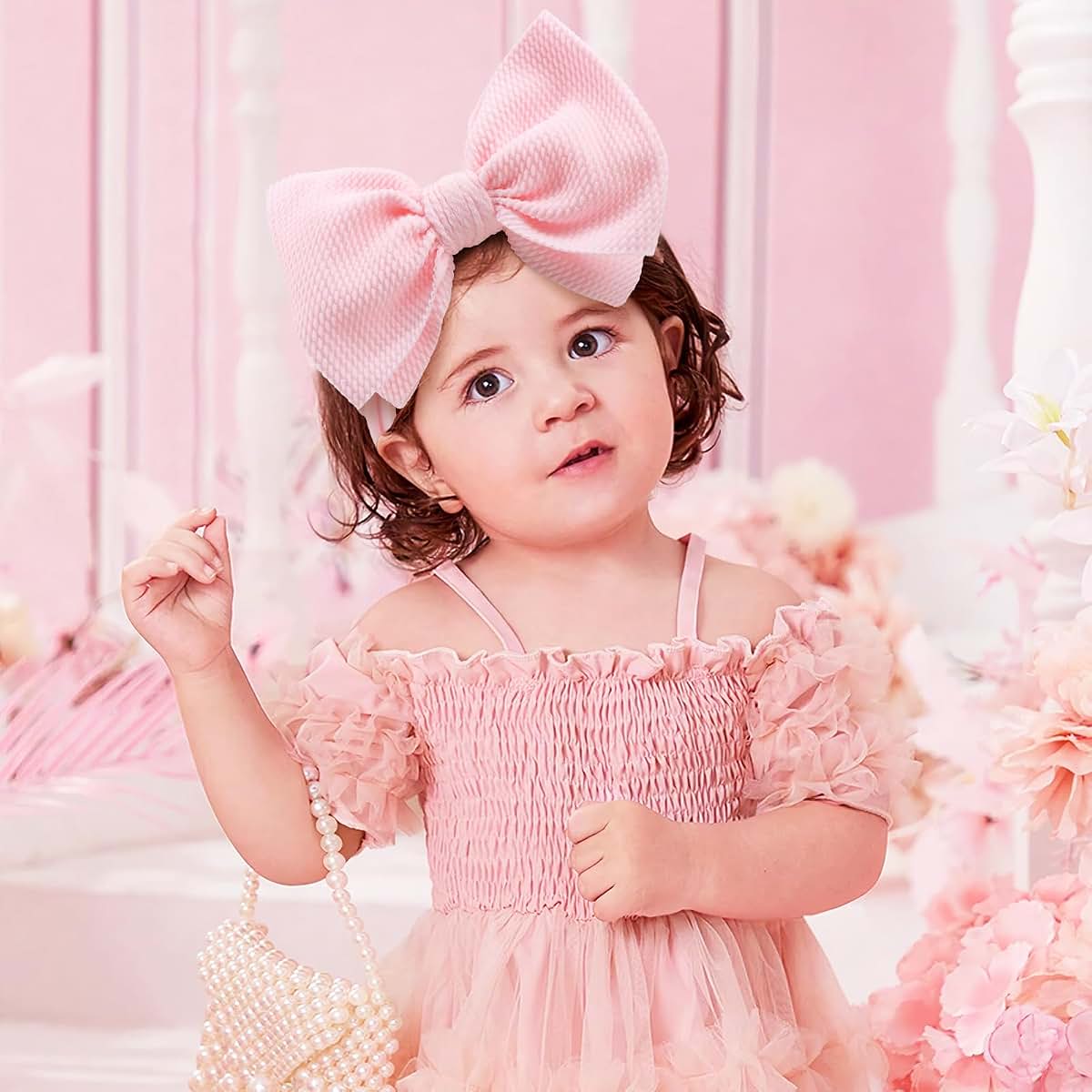 YanJie Baby Bow Headbands Set of 14 One Size Fits All