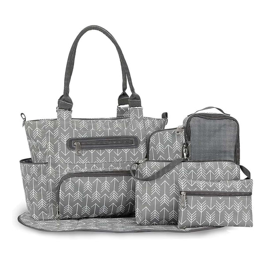KOCASO Multifunctional Baby Diaper Bag Set - 8Pcs Baby Nappy Diaper Bags