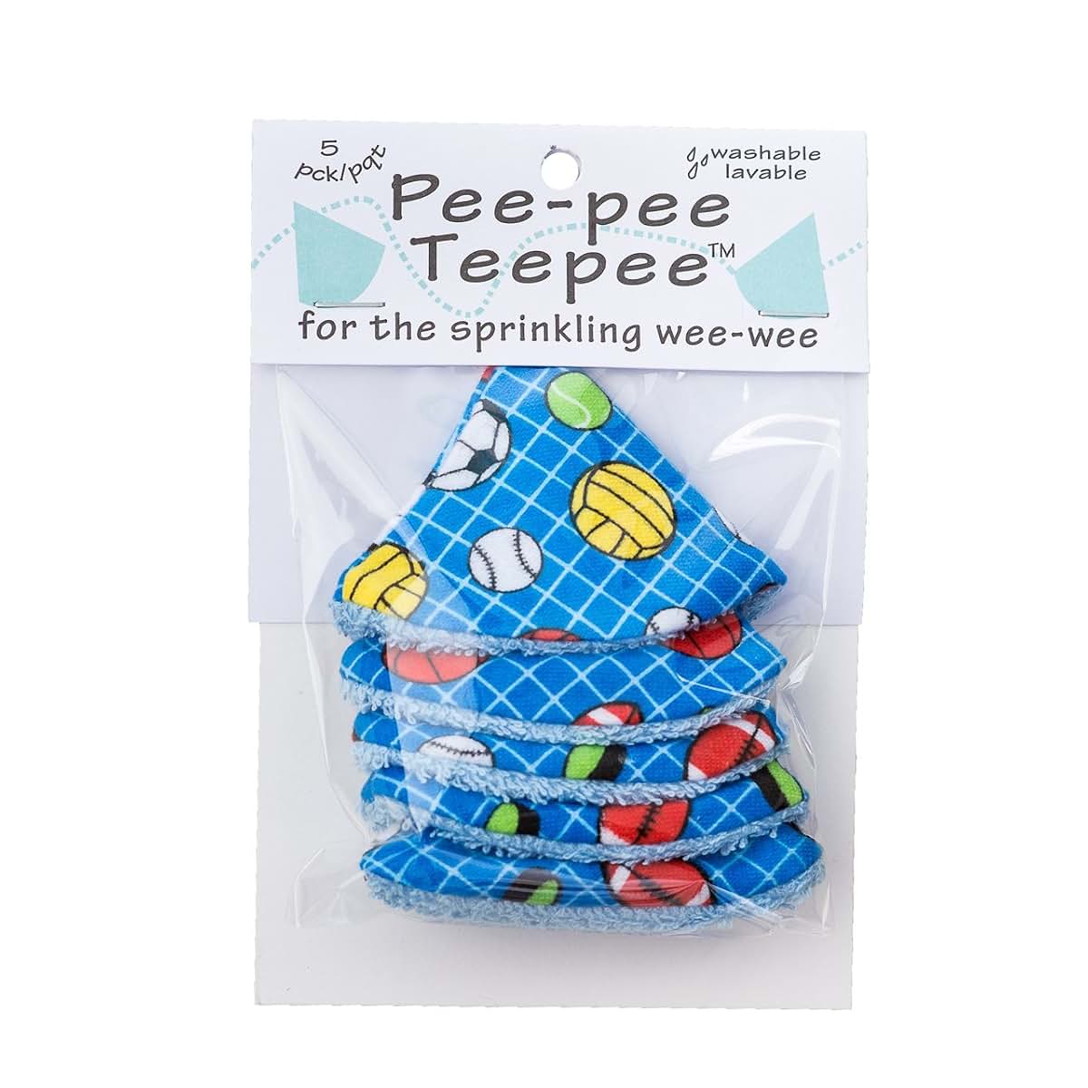 Beba Bean Washable Cotton Pee-Pee Teepees that Shield Baby Boys Pee During Diaper Changes. Makes a Great add-on Gift (photo 2)