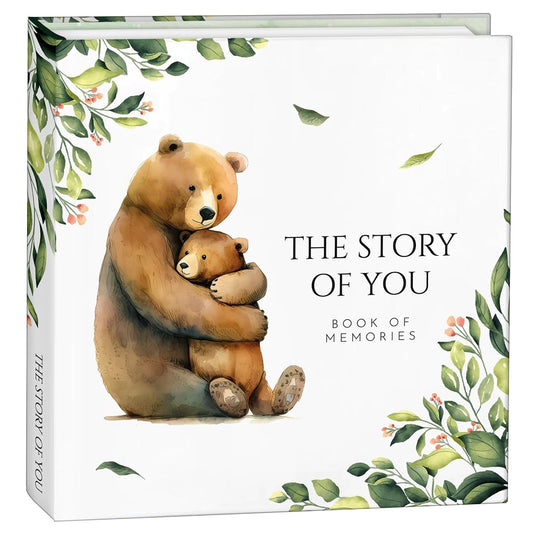 INGRAINED KITCHEN Keepsake Memory Book for Baby Boy Girl, First 5 Year Baby Book, Milestone Book That Captures Every