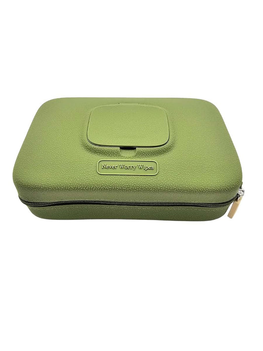 Never Worry Wipes, Silicone Wipes Dispenser, Wipe Holder for Baby and Adult, Silicone Refillable Wipe Container, Keeps