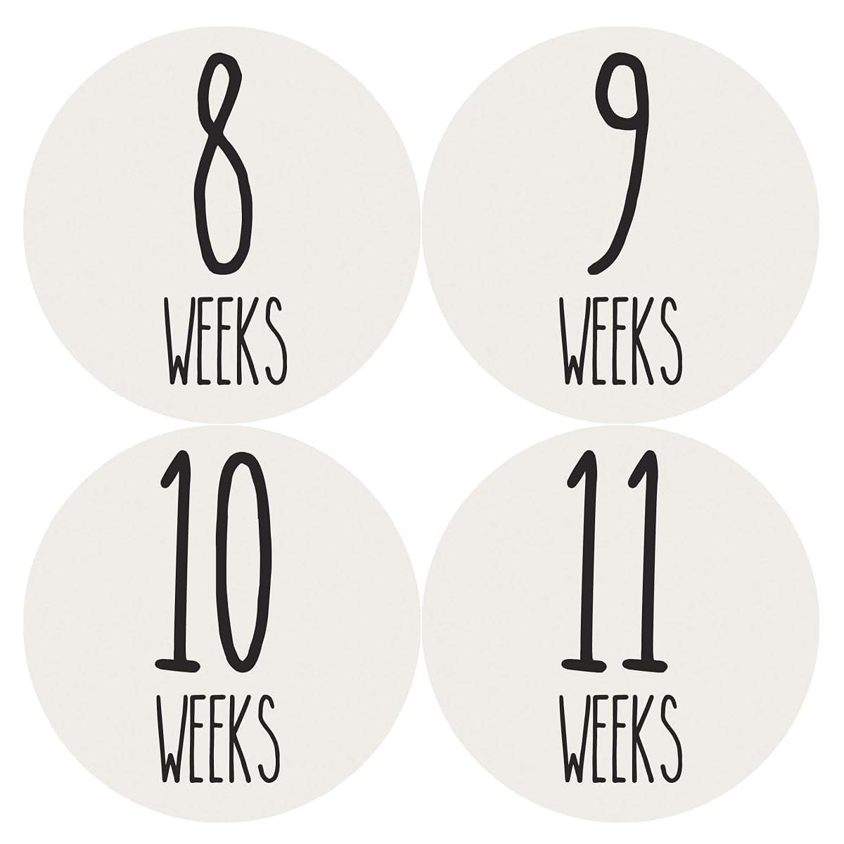 Months In Motion Pregnancy Growth Stickers, 36-Piece Set