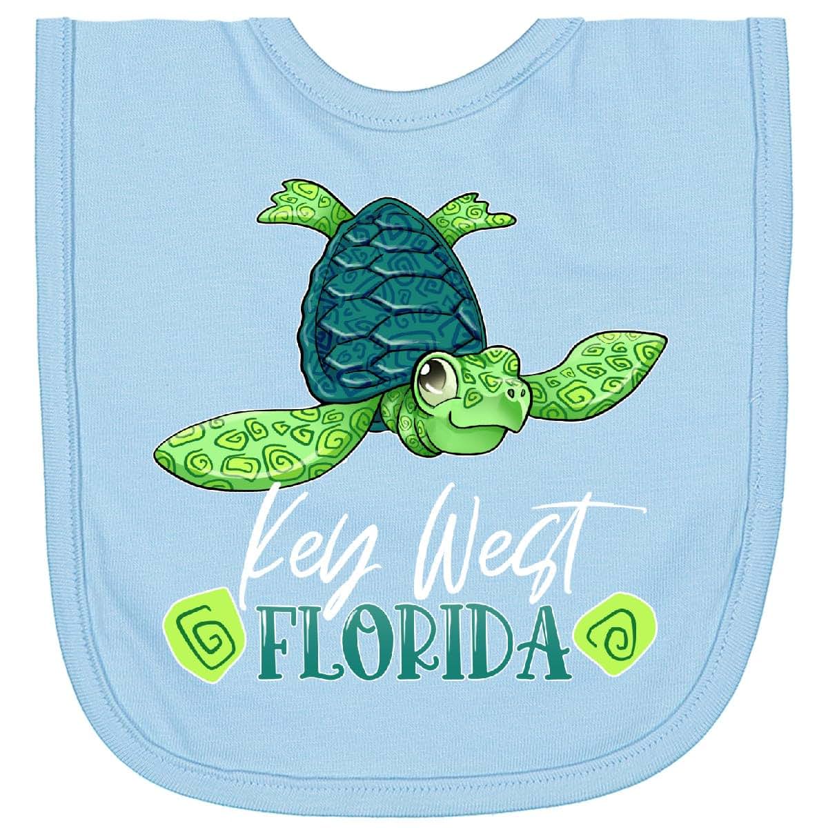 Inktastic Key West Happy Sea Turtle Newborn Bib