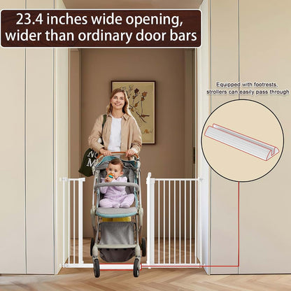 Dearbb Extra Wide Pressure Mounted Metal Baby Gate And Pet Gate (photo 3)