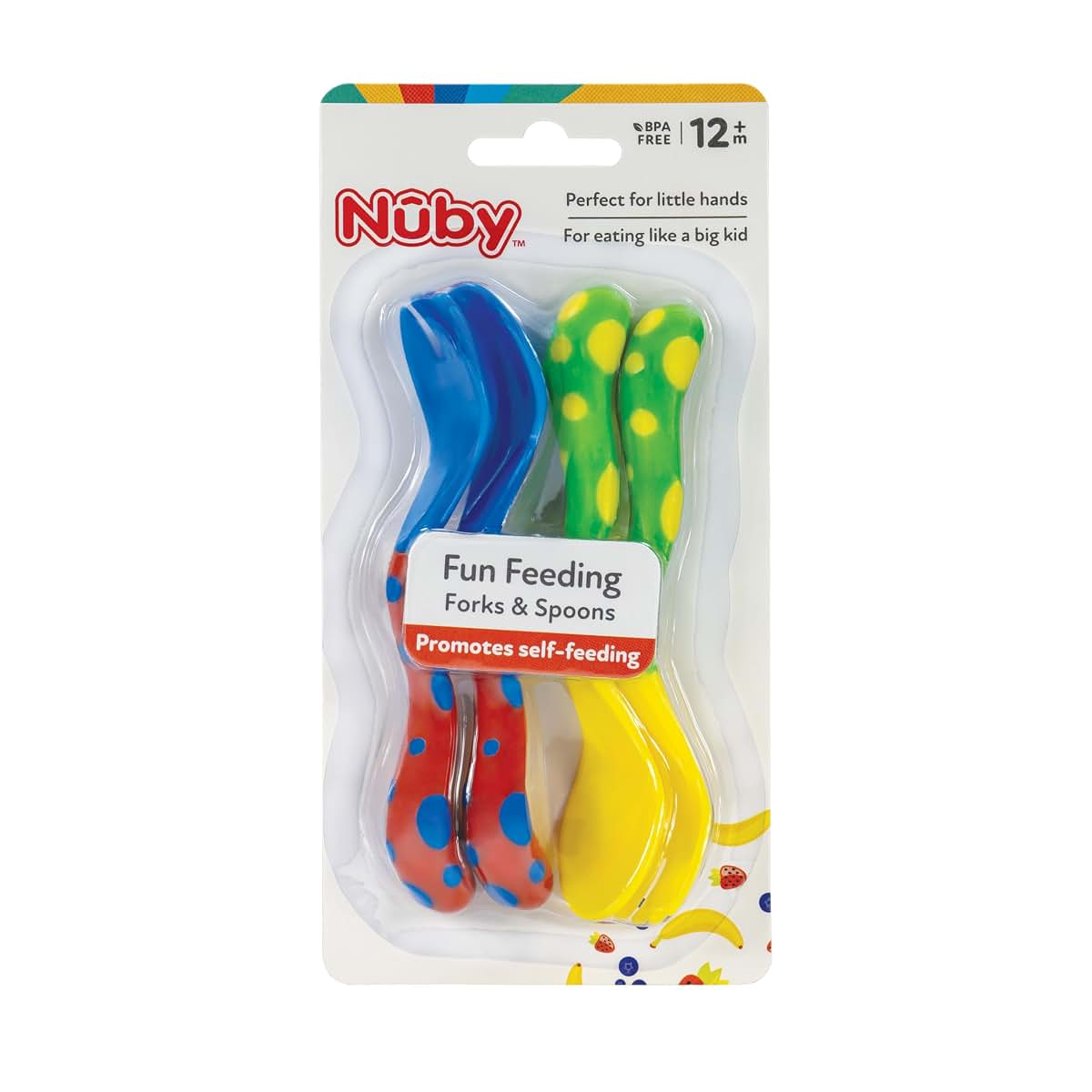 Nuby Toddler Spoons and Forks Set - 4 Count