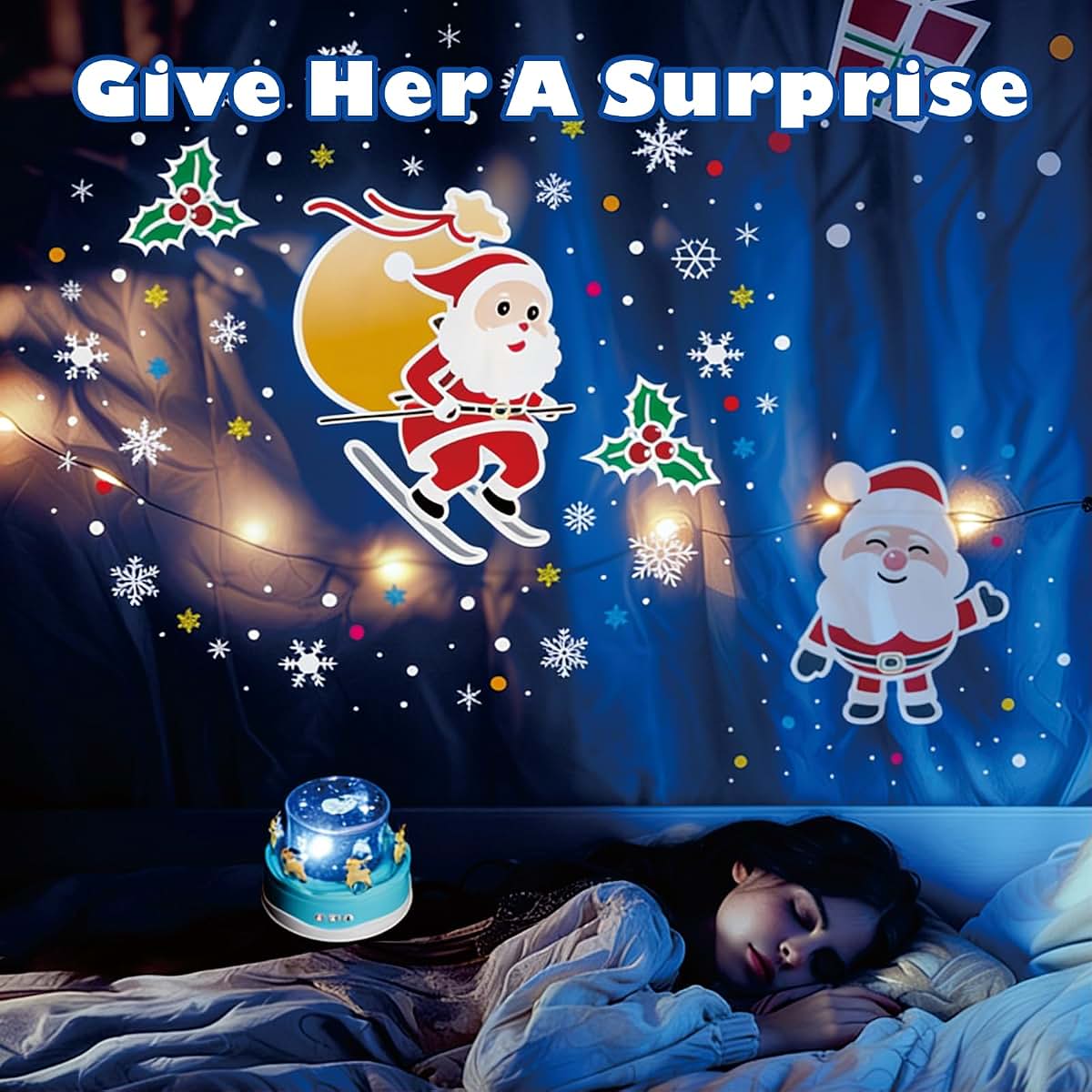 Wefadingla Plug-in Star Projector Night Light