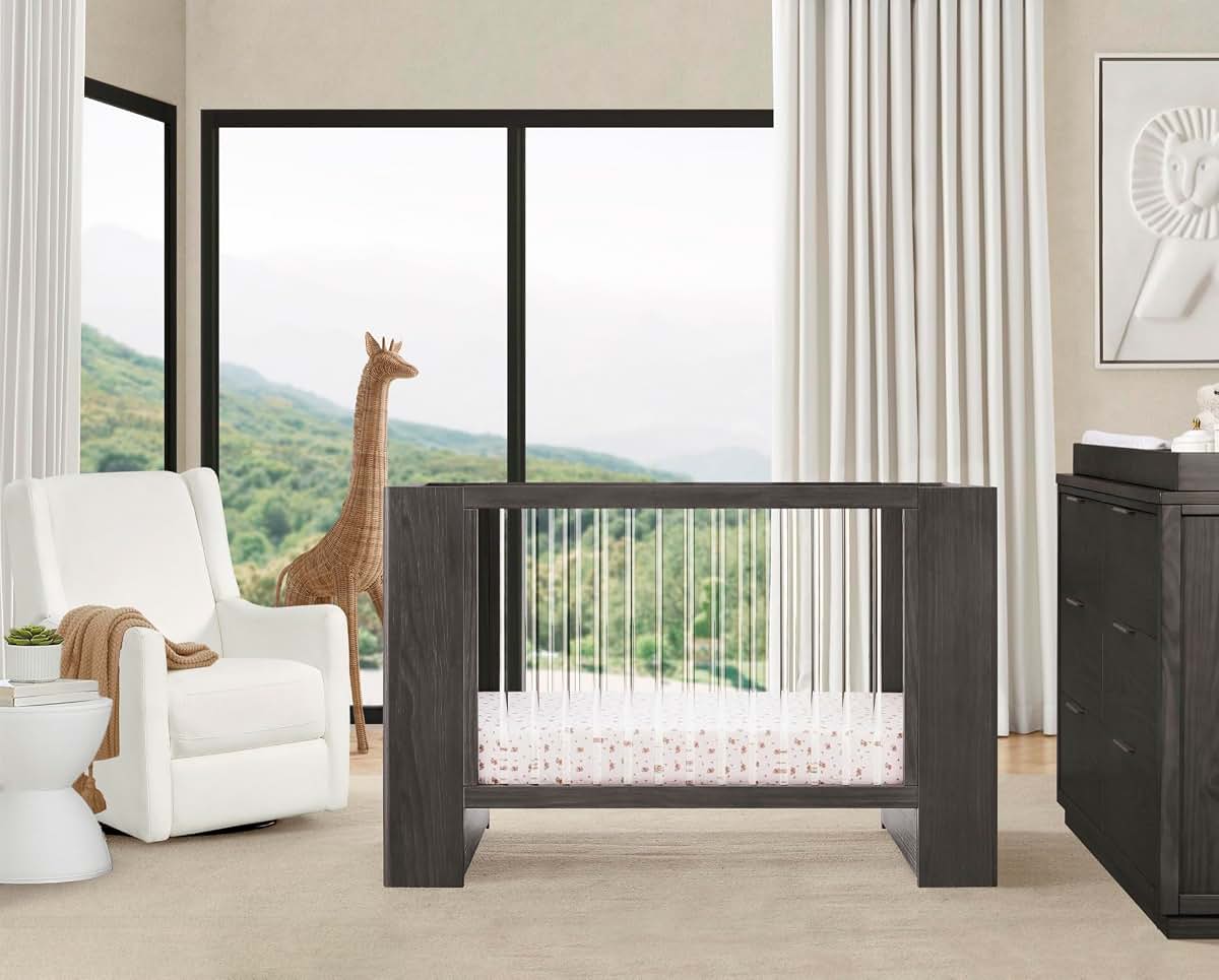 Delta Children Aerin 4-in-1 Convertible Crib - Rustic Grey