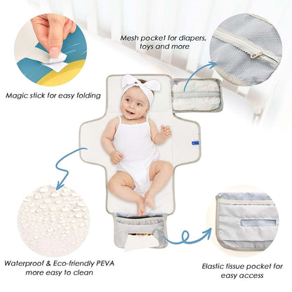 Kigai Portable Diaper Changing Pad, Waterproof Mat