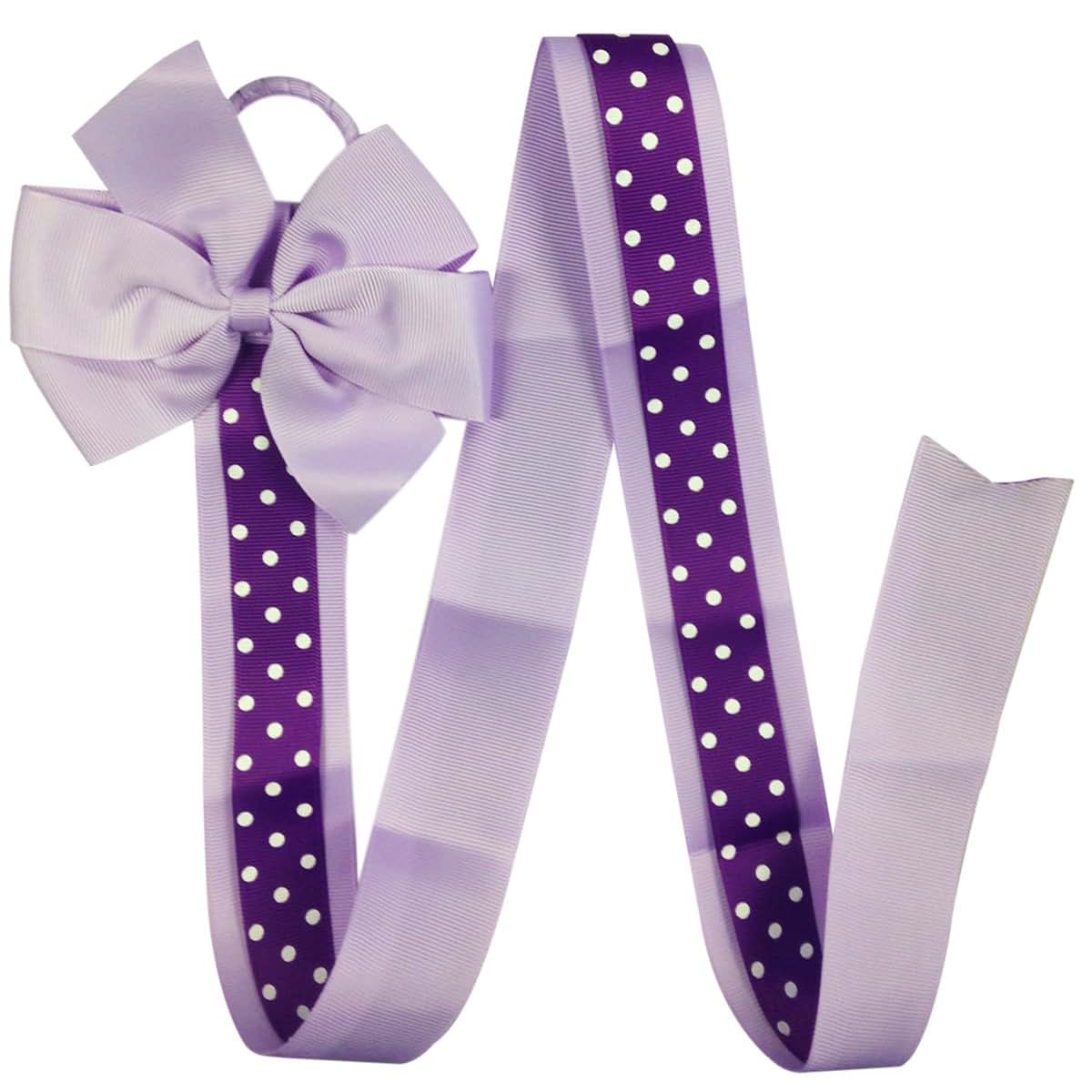 Wrapables Hair Clip and Hair Bow Holder, Purple Polka Dots (photo 4)