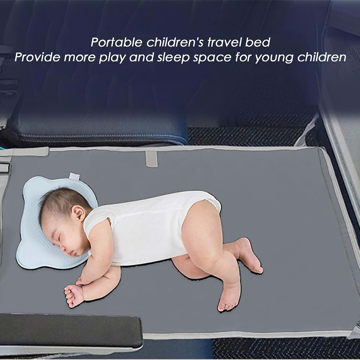 Nuytghr Toddler Airplane Bed And Travel Hammock Footrest (photo 4)