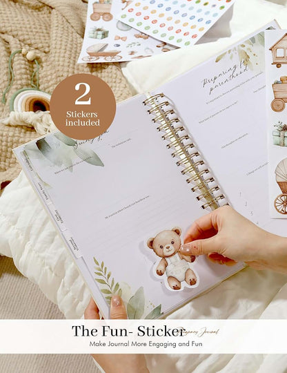 Molekaus Pregnancy Journal 146 Pages 8.5x11 Inch Ultrasound Scrapbook Gift Box