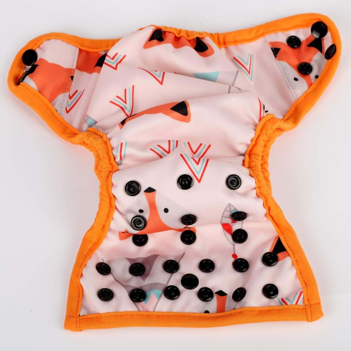 Sigzagor Newborn Baby Diaper Nappy Cover 8lbs-10lbs American Native Fox