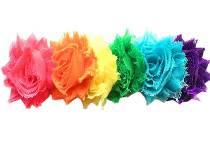 Rainbow Flower Elastic Headband for Baby Girls