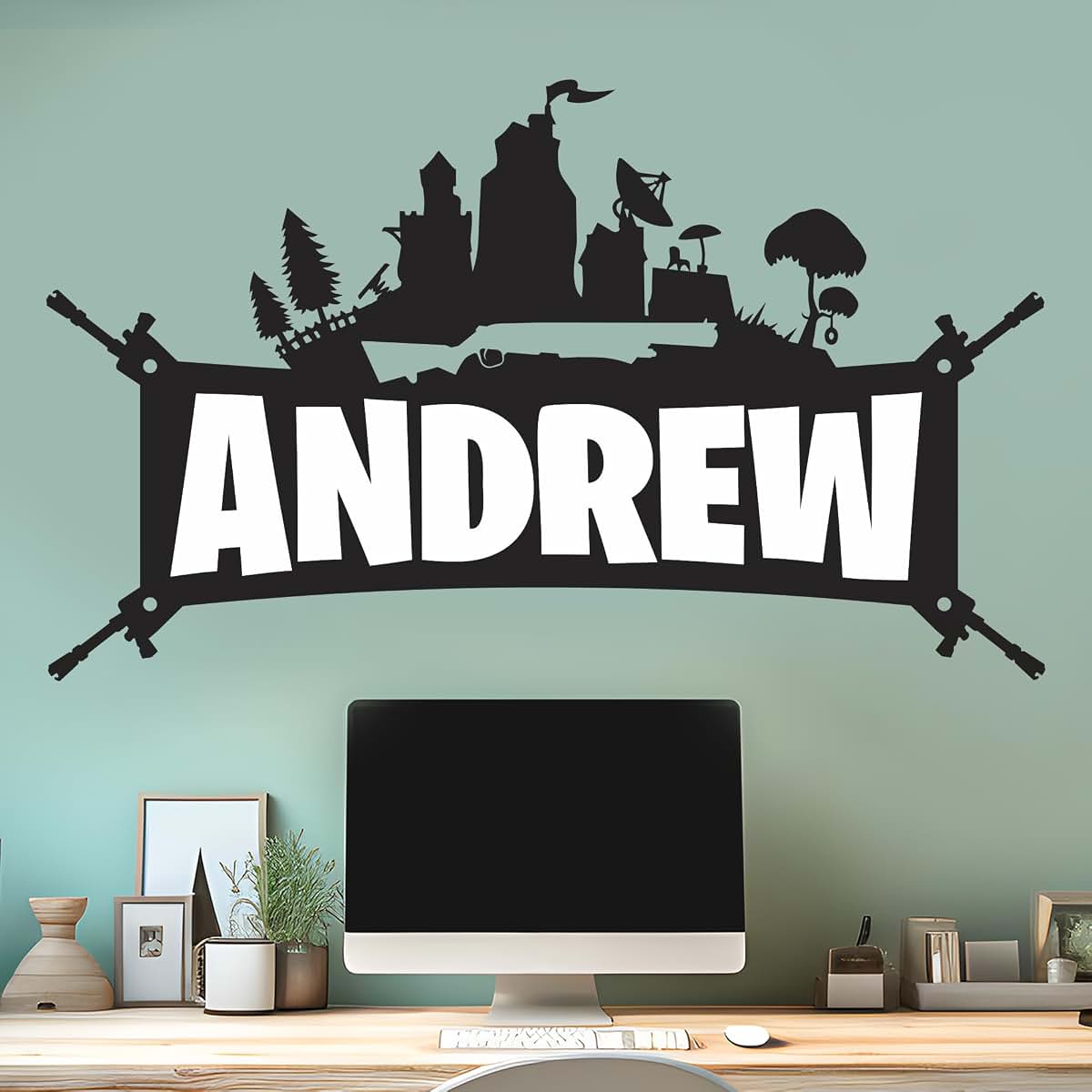 CRYPTONITE Personalized Name Famous Game Wall Decal