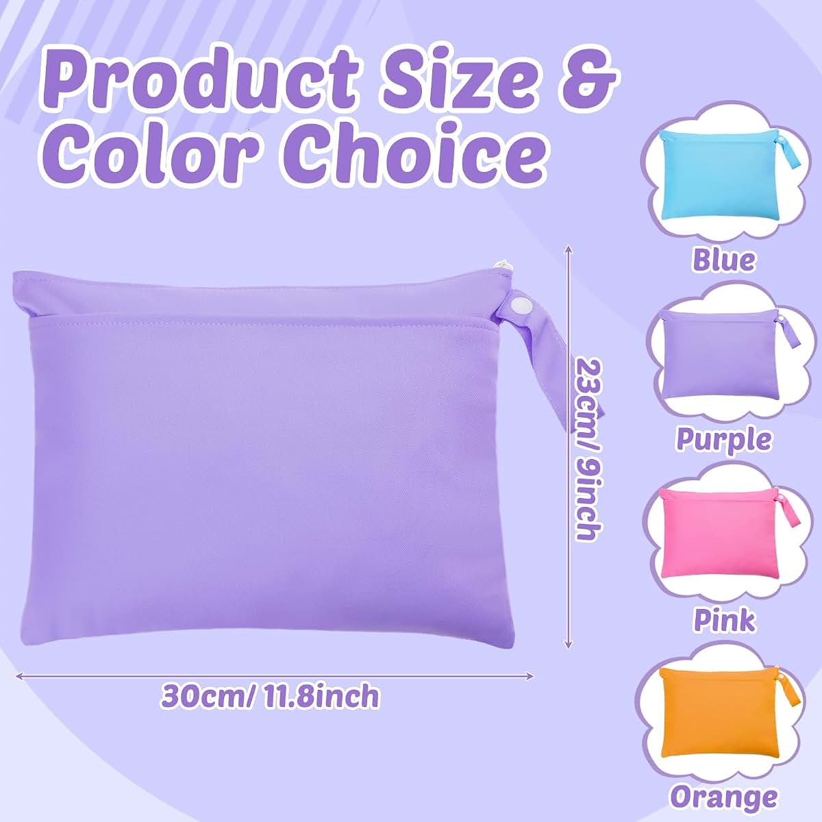 Shappy Wet Dry Diaper Bag for Baby Cloth Diapers and Travel Storage
