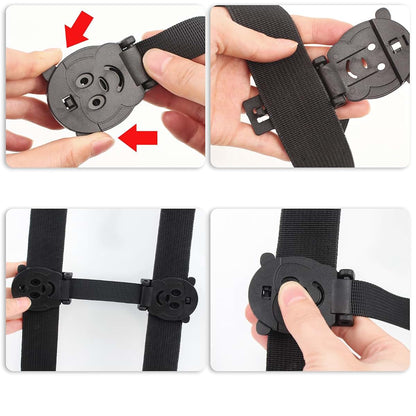 Qopahi Anti Escape Safety Harness Chest Clip Lock for Baby Seats and Strollers