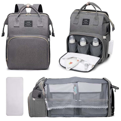 Nuvababy Multifunctional Baby Diaper Bag Backpack with Changing Station Baby Bag for Moms, Dads, Shower Gifts for