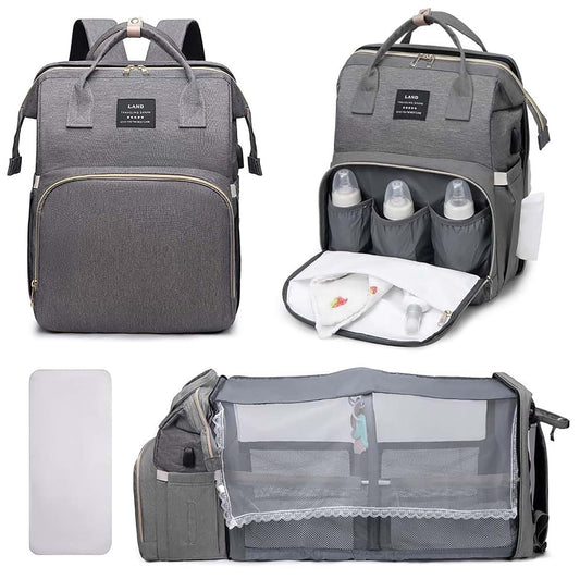 Nuvababy Multifunctional Baby Diaper Bag Backpack with Changing Station Baby Bag for Moms, Dads, Shower Gifts for